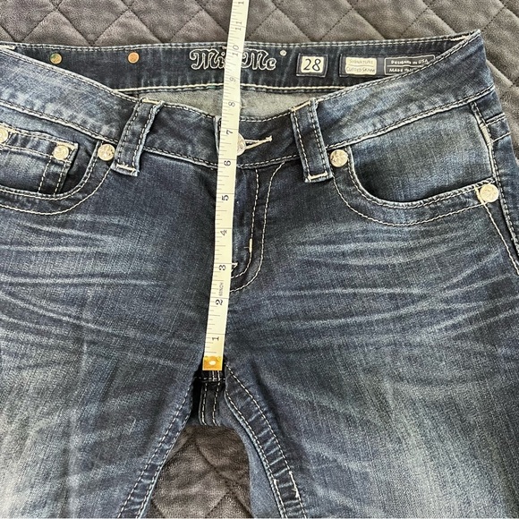 Miss me Jeans Women 28 Cuffed Skinny Solid Western 30” L CL - Picture 7 of 8